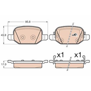 Arka Fren Balatasi Fiat 500l 12 0.9 1.3dmtj 1.4 1.6d Mtj