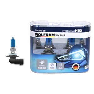Ampul 12v Hb3 100 P20d Sky Blue Beyaz Işik