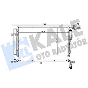 Kli̇ma Kondenseri̇ Accent Era 06 Al/al 634x348x16