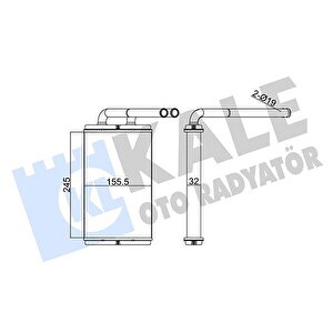 Kalori̇fer Radyatörü Chevrolet Captiva 2.0l C100 06- / Opel Antara A 2.0l 06-