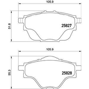 Arka Fren Balatasi Astra L-grandland-c4 Grand/spacetourer-c5 Aircross-p508-p5008-p308-p3008-ds4-ds7 290mm