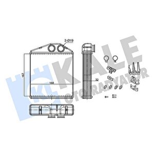 Kalori̇fer Radyatörü Corsa C-tigra Twintop 1.2-1.4-1.8-1.3cdti-1.7cdti 00