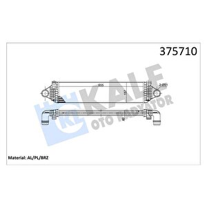 Intercooler Volvo S60 Ii 1.5 T3-2.0 D3 10 V40 D2-d3 12 V60 D3-t3 10 V70 D2-d3 15 Brazing 655x157 X40 Turbo Radyatörü