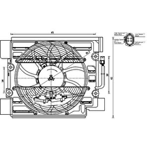 Komple Fan 4kutuplu 400 W Bmw E39 M51 M57 M62 1995 98