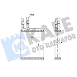 Kalori̇fer Radyatörü Ducato-boxer-jumper 94-02 220x195x42