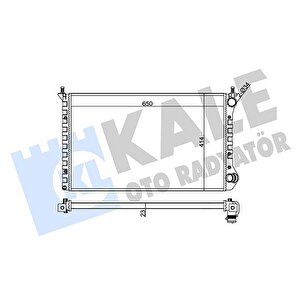 Radyatör Doblo-doblo Cargo 1.4 10/05 1.6-1.9d 01 Mek Ac Al/pl/brz