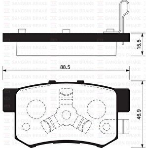 Arka Balata Crv Ii 2.0-2.4 Vtec-2.2ctdi 02-06 Crv Iii 2.0i Vtec-2.2ictdi 01-07 Gdb3438
