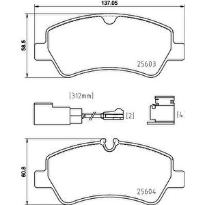 Arka Disk Balata Cift Teker Transit V363-v.362 12