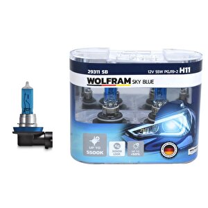 Ampul 12v H11 55 Pgj19-2 Sky Blue Beyaz Işik