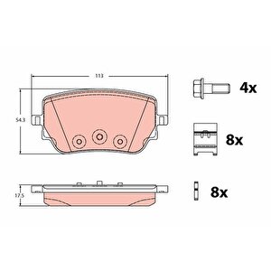 Fren Balatasi Arka Mercedes W177 V177 W247 C118 X118 H247 X247