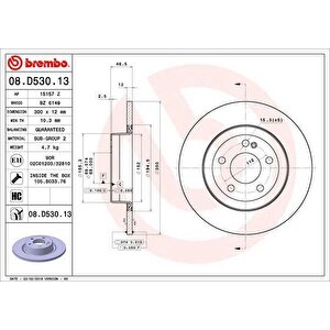 Fren Diski Arka Mercedes C-class W205 S205 C205 A205