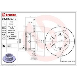 Fren Diski Arka Mercedes Sprinter B901 B904 . Vw Lt 28-35-46 Cift Teker