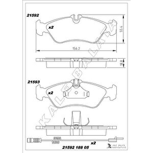 Fren Balatasi Arka Mercedes Sprinter B901 B904 . Vw Lt 28-35-46