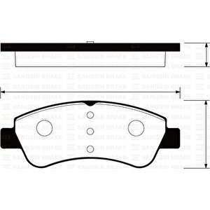 Ön Fren Balata Opel Corsa F 19- / Crossland 17- / Citroen C2 03- / C3 09- / Aircross 17- / C4 04- / C-elysee 12- / Xsara 96-