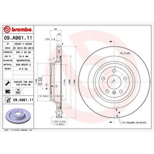 Fren Diski Arka 4-matic Mercedes W166 X166 C292