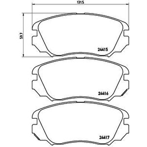Ön Fren Balatasi Insignia A 08 17 Malibu 12 Saab 9.5 10 12 296 Mm 16 İnç Jant