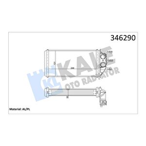 Kalori̇fer Radyatörü 307 00 249x130x33