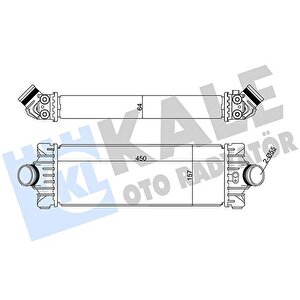 Turbo Intercooler Radyator Transit V347 11 14 V362 14 Custom 12 2.2tdci 155ps Arkadan Ceker