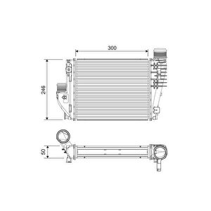Intercooler Turbo Radyatörü Citroen Jumpy-spacetourer-opel Zafira-vivaro C-traveller-expert- Toyota Proace Al/brz 1.5 Dv5 1.6 Dv6 2.0 Dw10 Bluehdi