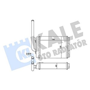 Kalori̇fer Radyatörü Twng 1.2i̇ 93 175x152x26 Oto.-mek.