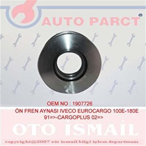 Ön Fren Aynasi Iveco Eurocargo 100e-180e 91 Cargoplus 02 322x30x8dlxhavali