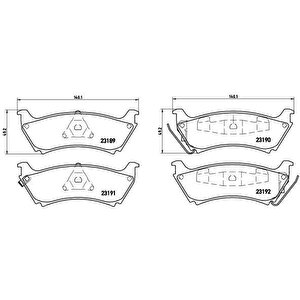 Fren Balatasi Arka Mercedes Ml-class W163 98 05
