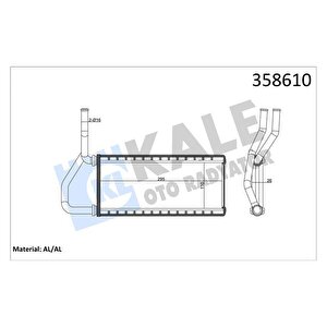 Kalori̇fer Radyatörü Honda Cr-v 2.0l K20 Rd8 02-06 - Alemi̇nyum