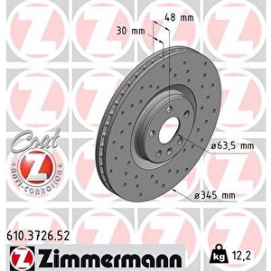 Ön Fren Di̇ski̇ Adet S60 Iii S90 Ii V60 Iiv90 Ii Xc40 Xc60 Ii Xc90 Ii 17 Deli̇kli̇ --df6939s 345 Cap