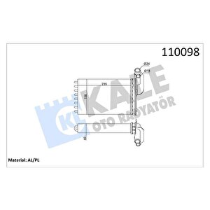 Kalori̇fer Radyatörü Mgn I-clio I-r19 234x157x42 2 Sira Al Pl Si̇stem
