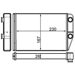 Kalori̇fer Radyatörü Peugeot Boxer Iii Citroen Jumper Fiat Ducato Iii 06 230x163x26