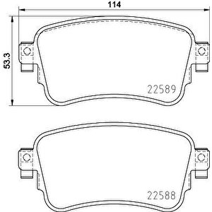 Arka Fren Balatasi Zafira Life 19 Vivaro C 19 Jumpy Iii 16 Expert 16 Toyota Proace 16 290 Mm