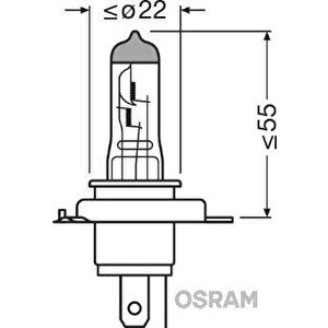 Ampul 12v H4 55/60w 43t Tirnakli Night Breaker Laser 150 Güçlü 20 Beyaz Işik İki̇li̇ Kutu