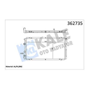 351020 Motor Su Radyatörü Renault Master Ii 01 Opel Movano 01 1.9dci 2.5dci 2.8 Dti Mt Ac-nac Brazing 730x388x32