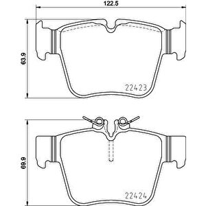 Fren Balatasi Arka Mercedes W205 S205 C253 X253