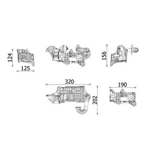 Egr Soğutucu Kütüğü Komple P301-p208-p2008-p3008-p5008-partner-berlingo-jumpy-c3-c4-c-elysee 1.5 Bluehdi Dv5 Tourneo-focus Iv 17 Courier 17 Kuga Iii 19 1.5 Ecolbue