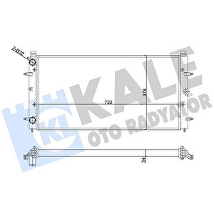 Su Radyatörü Vw Transporter Iv 1.8 1.9d-td 2.4 2.5tdi 92-03 Mt Ac Nac Mekani̇k 722x378x32 701121253k-701121253m
