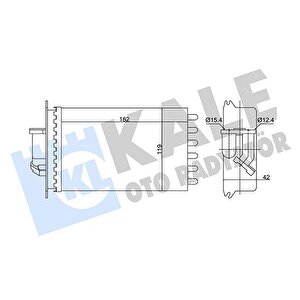 Kalorifer Radyatoru Arka Mercedes S-class W140 91 98
