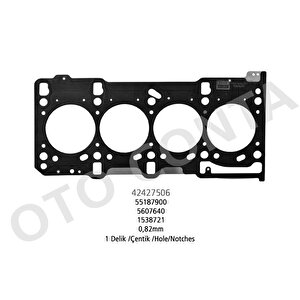 Si̇li̇ndi̇r Kapak Contasi 0.82mm Astra H-astra J-corsa C-d-e Meriva A-b Aveo-linea-punto-fiorino-egea Doblo-nemo-bipper 1.3 Cdti Mtj-dth-dt-dte-dtj-dtn-dtr-jtd-hdi-fhz 1 Çenti̇k -55278855