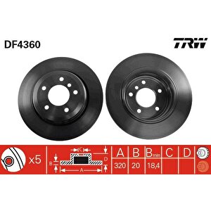Fren Diski Arka Bmw E60 E61 E63 E64