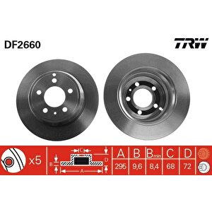 Arka Fren Aynasi Volvo 850 91-96 C70 97-05 S70 97-00 V70 97-00 Xc70 97-02 295x5dl