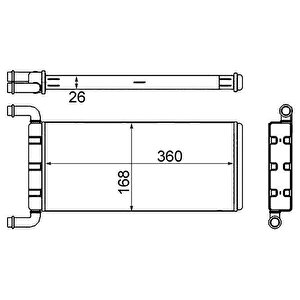 Kalorifer Radyatoru Mercedes Sprinter B906 . Vw Crafter 30-35-50