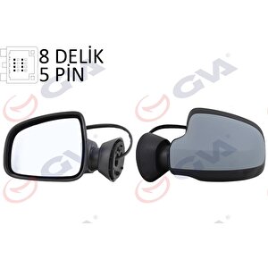 Diş Di̇ki̇z Aynasi Sol Duster 11 Elektri̇kli̇ Isitmali Astarli Konveks 5 Fi̇ş Vm-6802ehpl