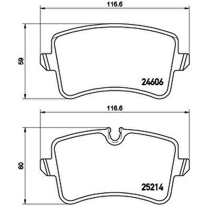 Arka Balata Audi A4 R84 12 A5 13 A6 11 A7 14 Q5 12 2.0tdi̇ 3.0tdi̇ Porsche Macan 14 0986tb3177