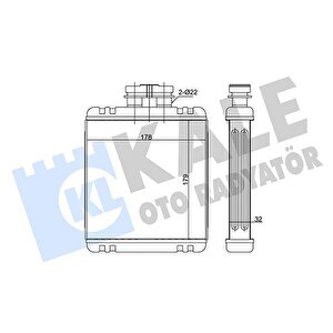 Kalori̇fer Radyatörü Polo-ibiza Iv-fabia-cordoba-1.2 12v-1.4 16v1.6 16v-1.4tdi-1.9tdi