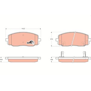Ön Balata Hyundai İ10-1.0 1.1-1.2 08 11 Kia Picanto 1.0-1-1 08