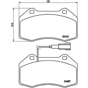 Ön Balata Fi̇şli̇ Grande Punto 199 1.4 Abarth 12/07 Fiat 500 1.4 10 Alfa Mito 1.4tjet 1.4t 08