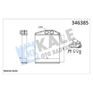 Kalori̇fer Radyatörü Vectra C 02 Signum 03 Z18xer 185x169