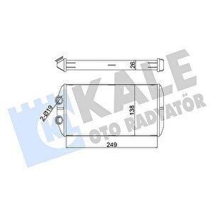 Kalori̇fer Radyatörü P301-citroen Elysee 250x130x26