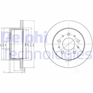 Arka Fren Diski Boxer Iii 06 Ducato Iii 06 Jumper Iii 06 280x16x5dl