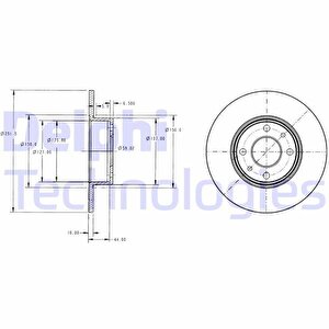 Arka Fren Diski Fiat Bravo Ii 07 Stilo 01 Linea 07 Alfa Romeo Mito 08 Lancia Delta Ii 08 251.5x10x4dl